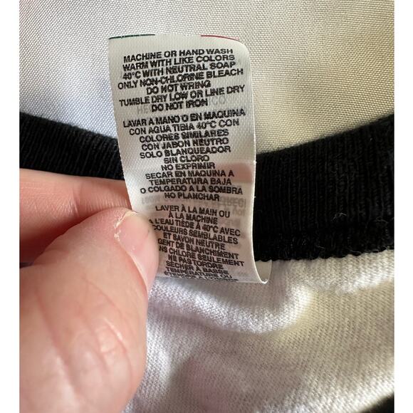 M&O Heavy Theory Graphic T-Shirt Size XL Black White Colorblock Retro - Picture 4 of 6